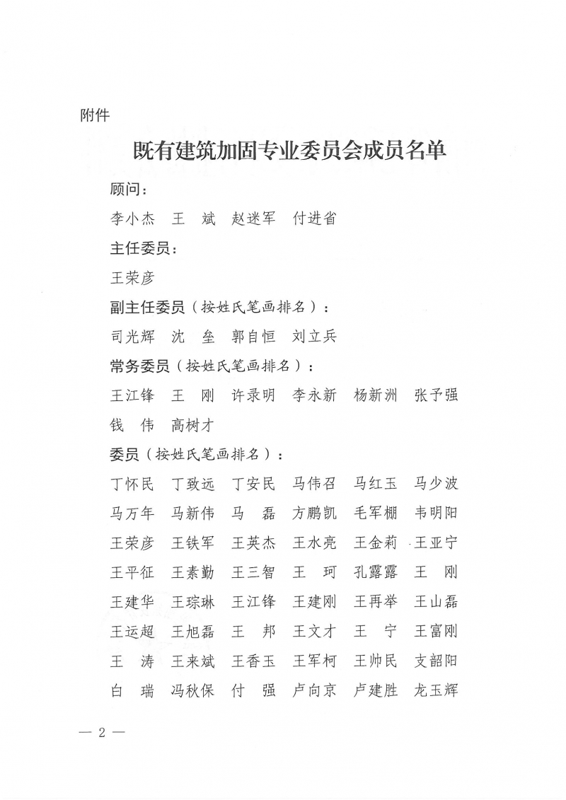 豫建設協(xié)〔2023〕24號  關于公布既有建筑加固專業(yè)委員會成員名單的通知_頁面_2.jpg